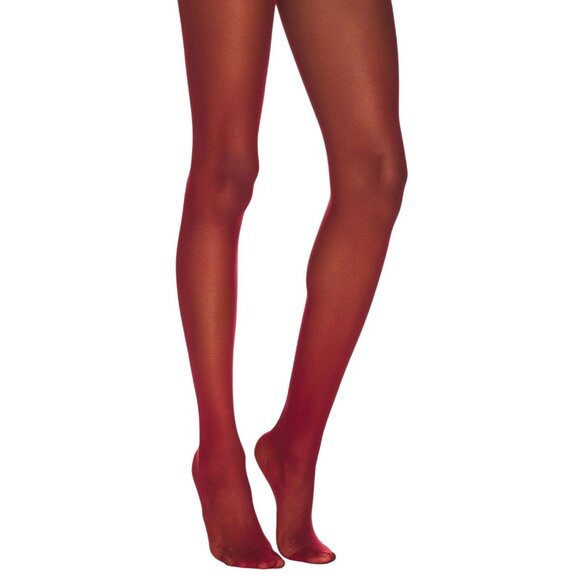 Wolford Accessories - Wolford x REVOLVE Individual 10 Back Seam Tights in Soft Cherry Small New Womens